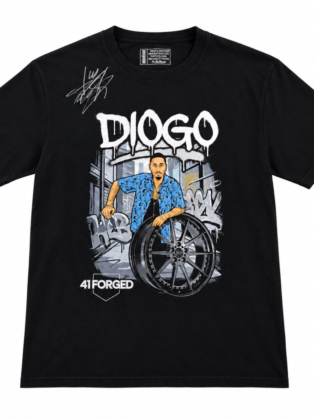 Signed Diogo Fast & Furious x 41 Forged Collaboration T-Shirt